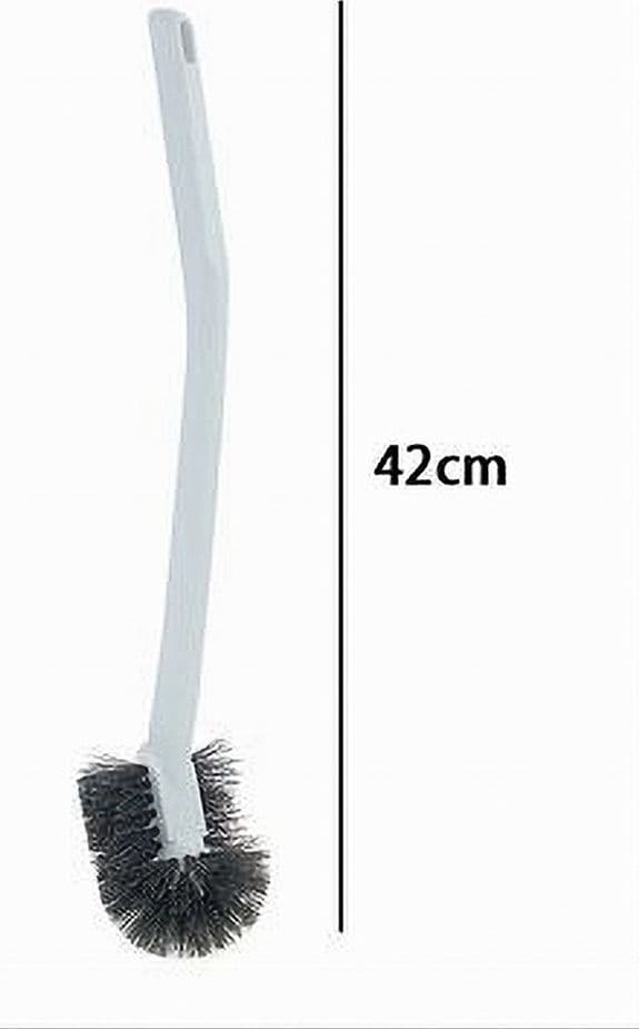 SCOPINO SPAZZOLA PER PULIZIA WC BAGNO IN PLASTICA MANICO LUNGO CURVO 42 CM 87621 - 2