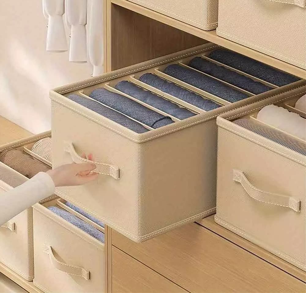 ORGANIZER SALVASPAZIO ARMADI PIEGHEVOLE 9 SCOMPARTI CONTENITORE 44X20X30CM 87404 - 11