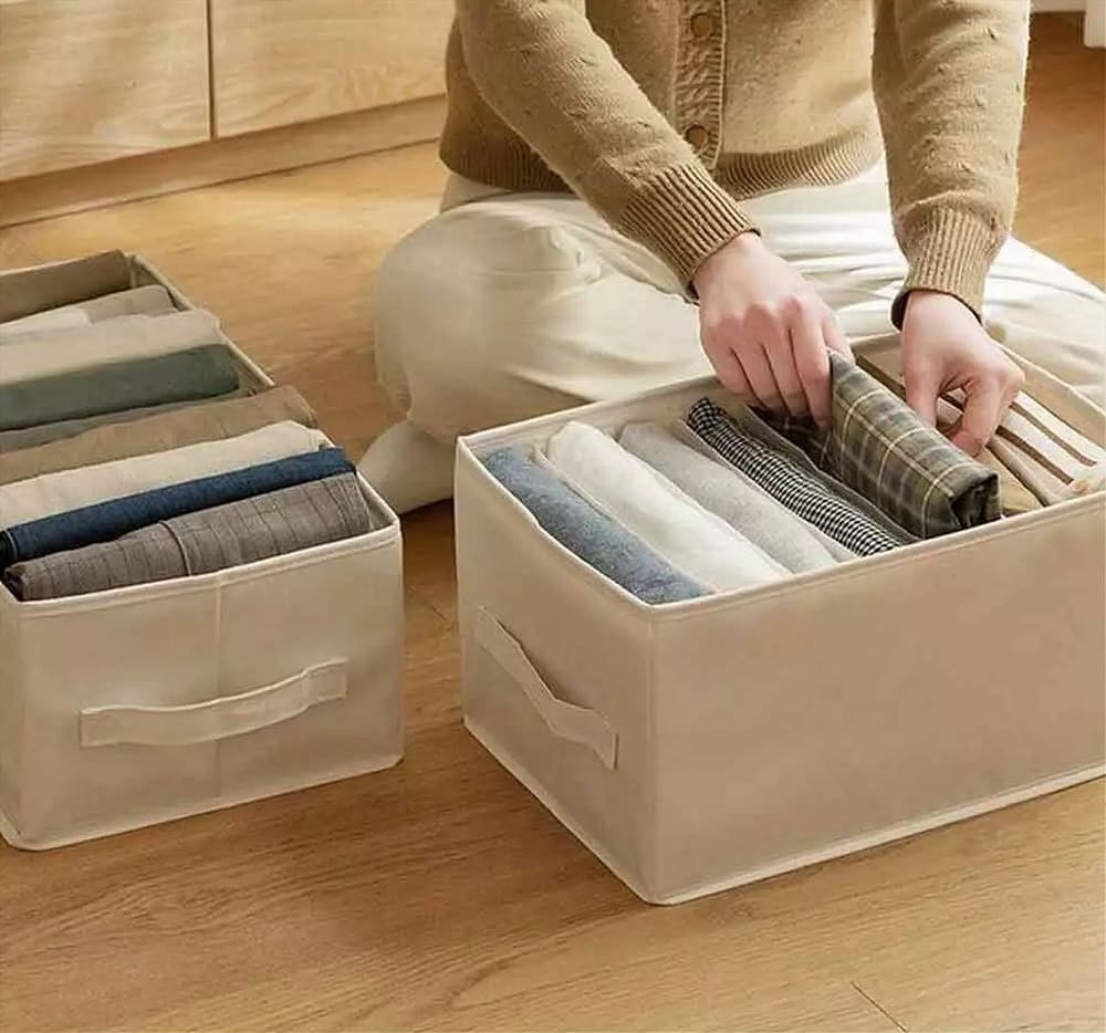 ORGANIZER SALVASPAZIO ARMADI PIEGHEVOLE 9 SCOMPARTI CONTENITORE 44X20X30CM 87404 - 14