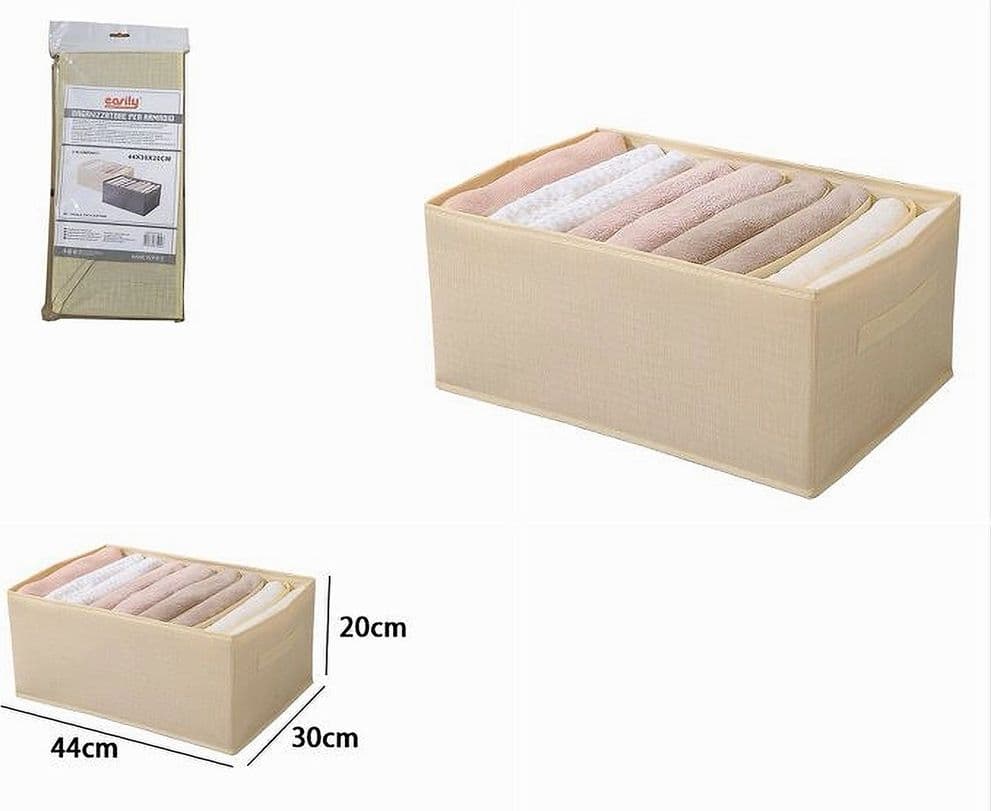 ORGANIZER SALVASPAZIO ARMADI PIEGHEVOLE 9 SCOMPARTI CONTENITORE 44X20X30CM 87404 - 10