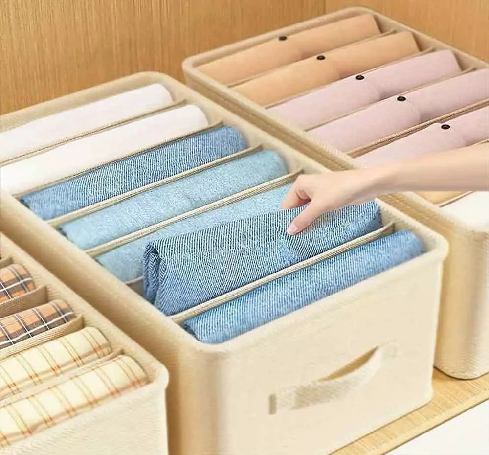 ORGANIZER SALVASPAZI ARMADI PIEGHEVOLE 12 SCOMPARTI CONTENITORE 44X20X30CM 87405 - 11