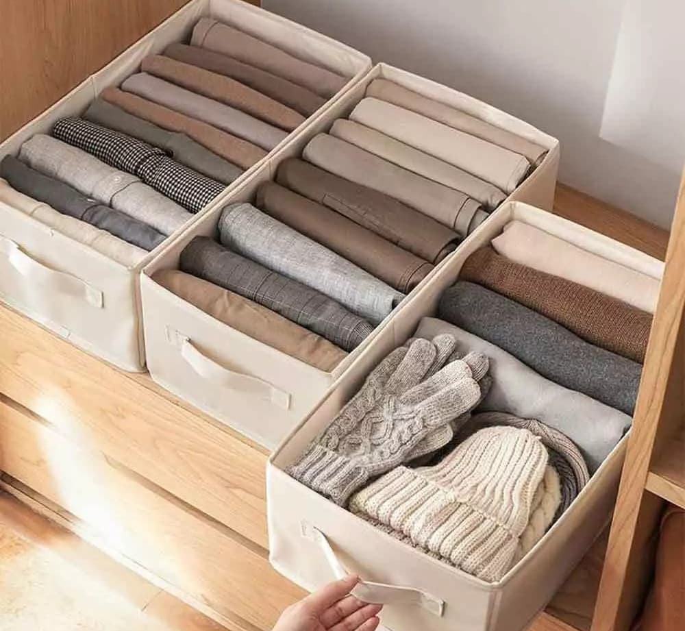 ORGANIZER SALVASPAZI ARMADI PIEGHEVOLE 12 SCOMPARTI CONTENITORE 44X20X30CM 87405 - 15