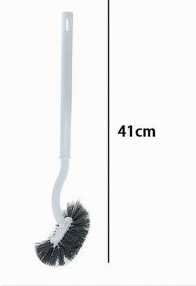SCOPINO WC CURVO SPAZZOLA CON MANICO FORO PER PULIZIA TOILETTE BAGNO 41 CM 87620 - 2