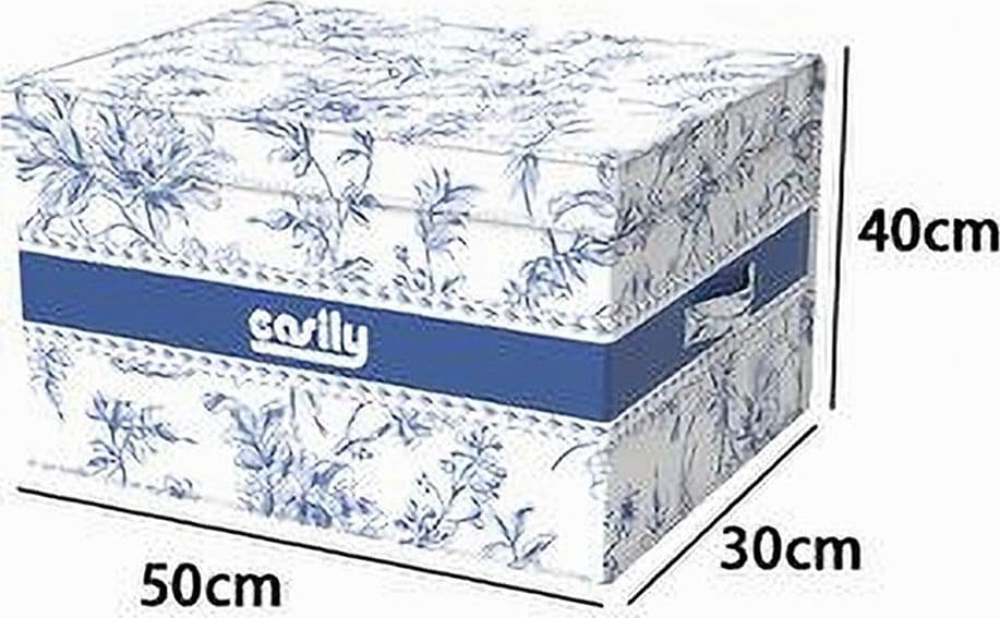 BOX PORTATUTTO SCATOLA SALVASPAZIO CONTENITORE ORGANIZER 50X40X25CM FANTASIA 87317 - 6