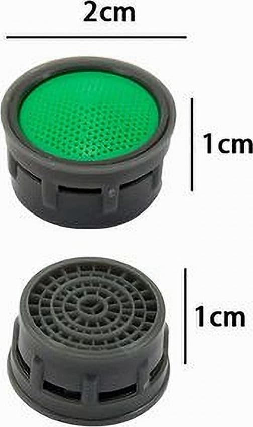 SET 4 PZ AERATORE PER RUBINETTO LAVABO BAGNO CUCINA 2X1CM FILTRO ACCESSORI 69381 - 3