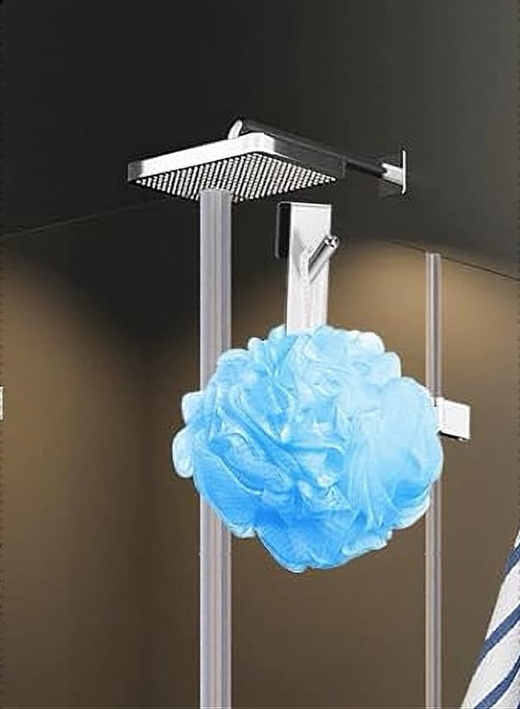 GANCIO DOPPIO PER PORTA BOX DOCCIA PER APPENDERE ASCIUGAMANI BAGNO 4X18 CM 87766 - 9