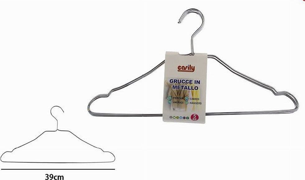 SET 5PZ GRUCCE STAMPELLE APPENDIABITO IN METALLO VESTITI PANTALONI GIACCHE 10455 - 2