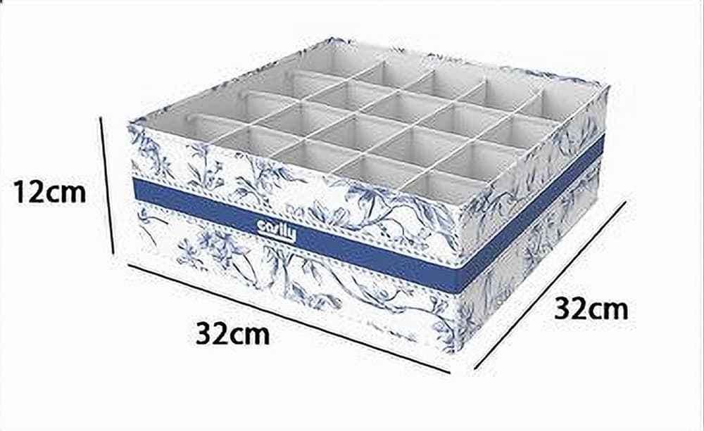 ORGANIZER PER ARMADIO 20 SCOMPARTI SCATOLA SALVASPAZIO 32X32X12CM FANTASIA 87333 - 6