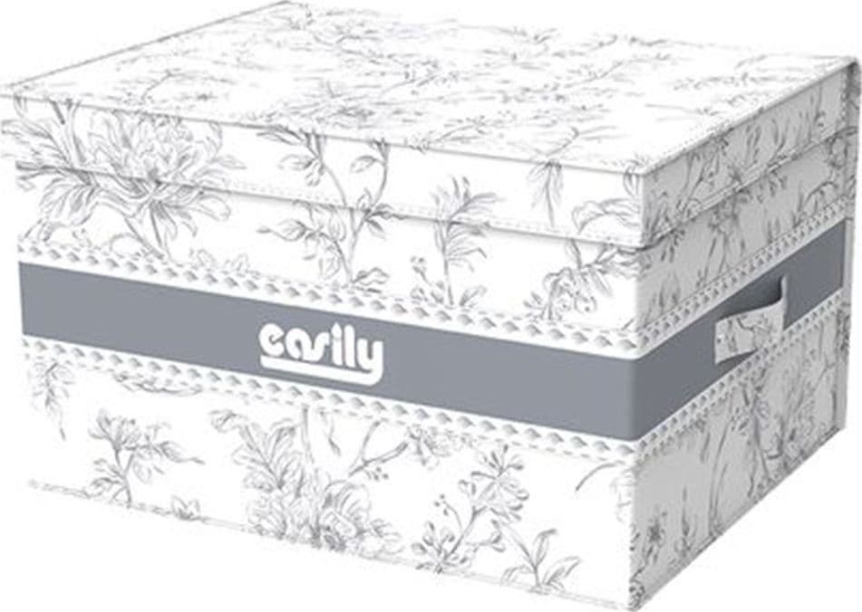 BOX PORTATUTTO SCATOLA SALVASPAZIO CONTENITORE ORGANIZER 40X40X25CM FANTASIA 87316 - 5