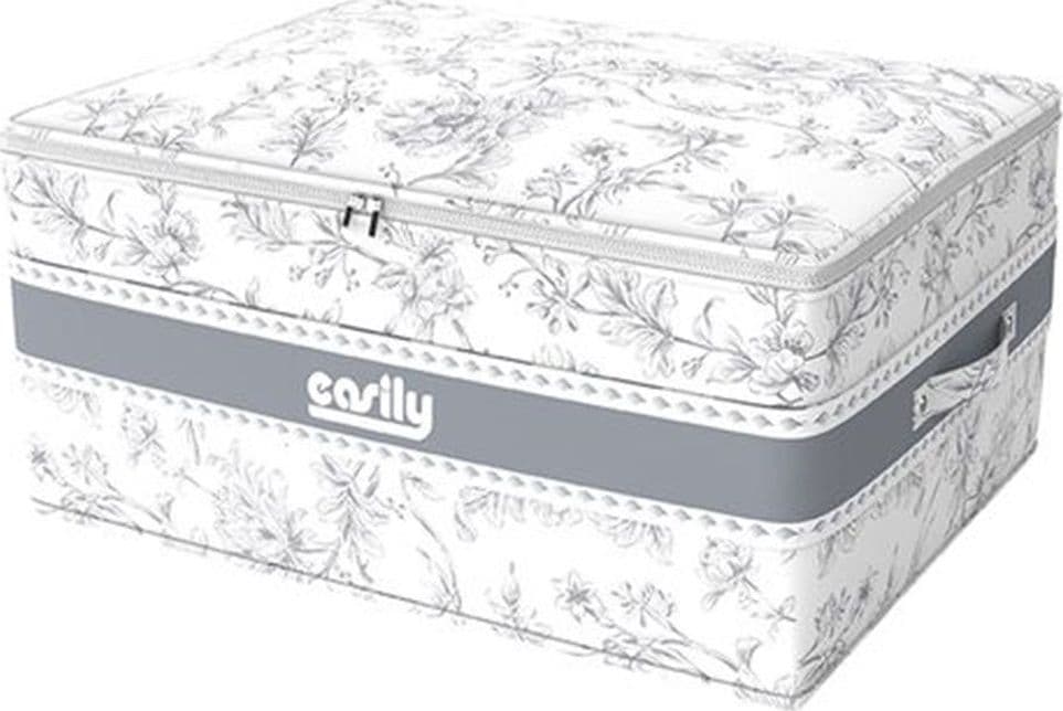 BOX PORTATUTTO SCATOLA SALVASPAZIO CONTENITORE ORGANIZER 45X35X20CM FANTASIA 87319 - 5