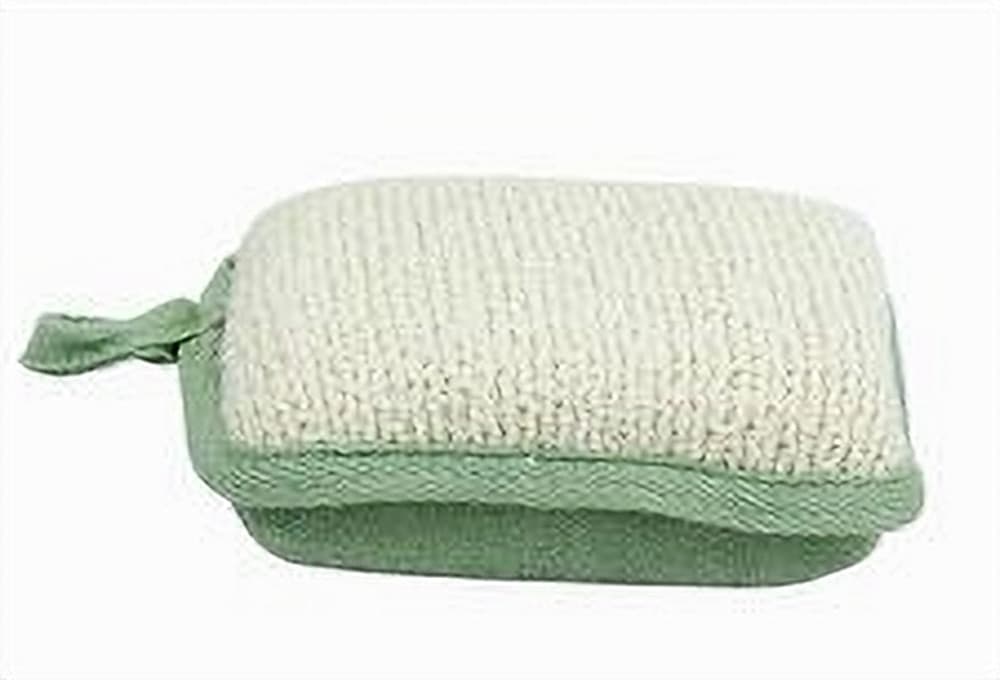 SPUGNA DOCCIA ESFOLIANTE BAGNO PER CURA CORPO BOMBATA 13X9.5X4.5 CM VERDE 79650 - 3