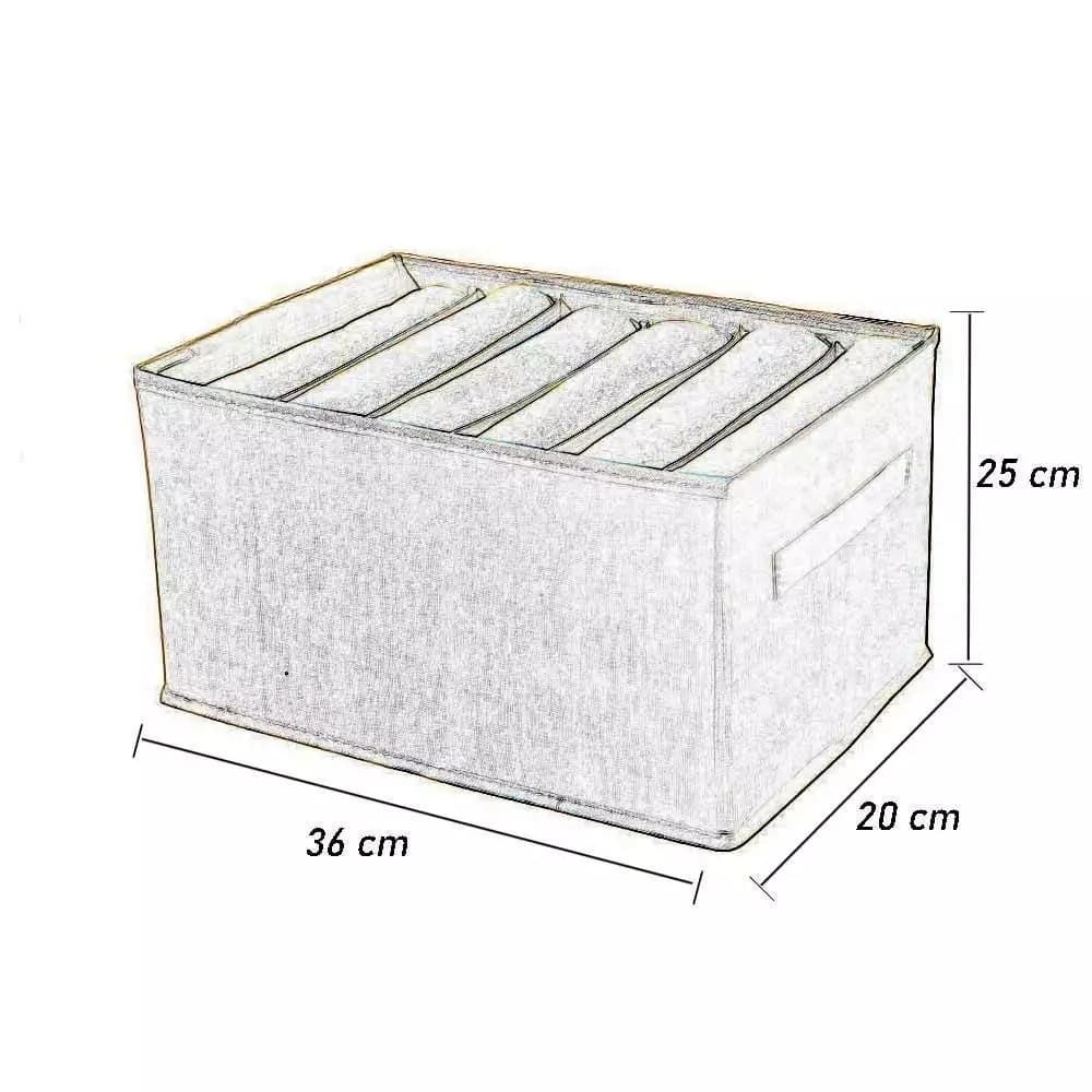 ORGANIZER SALVASPAZIO PER ARMADI SCATOLA PIEGHEVOLE 6 SCOMPARTI 36X20X25CM 87401 - 9
