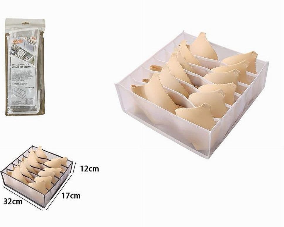 ORGANIZER ORGANIZZATORE PER ARMADI CASSETTI MOBILE PIEGHEVOLE 6 SCOMPARTI 87406 - 3