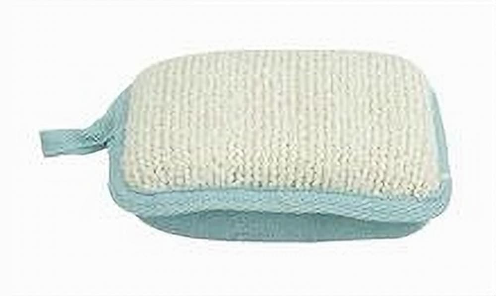 SPUGNA DOCCIA ESFOLIANTE BAGNO PER CURA CORPO BOMBATA 13X9.5X4.5CM AZZURRO 79652 - 3
