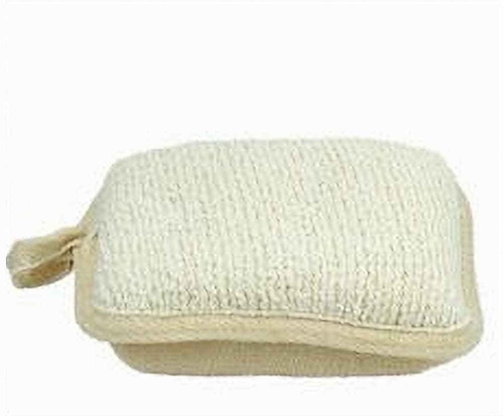 SPUGNA DOCCIA ESFOLIANTE BAGNO PER CURA CORPO BOMBATA 13X9.5X4.5CM BEIGE 79651 - 3