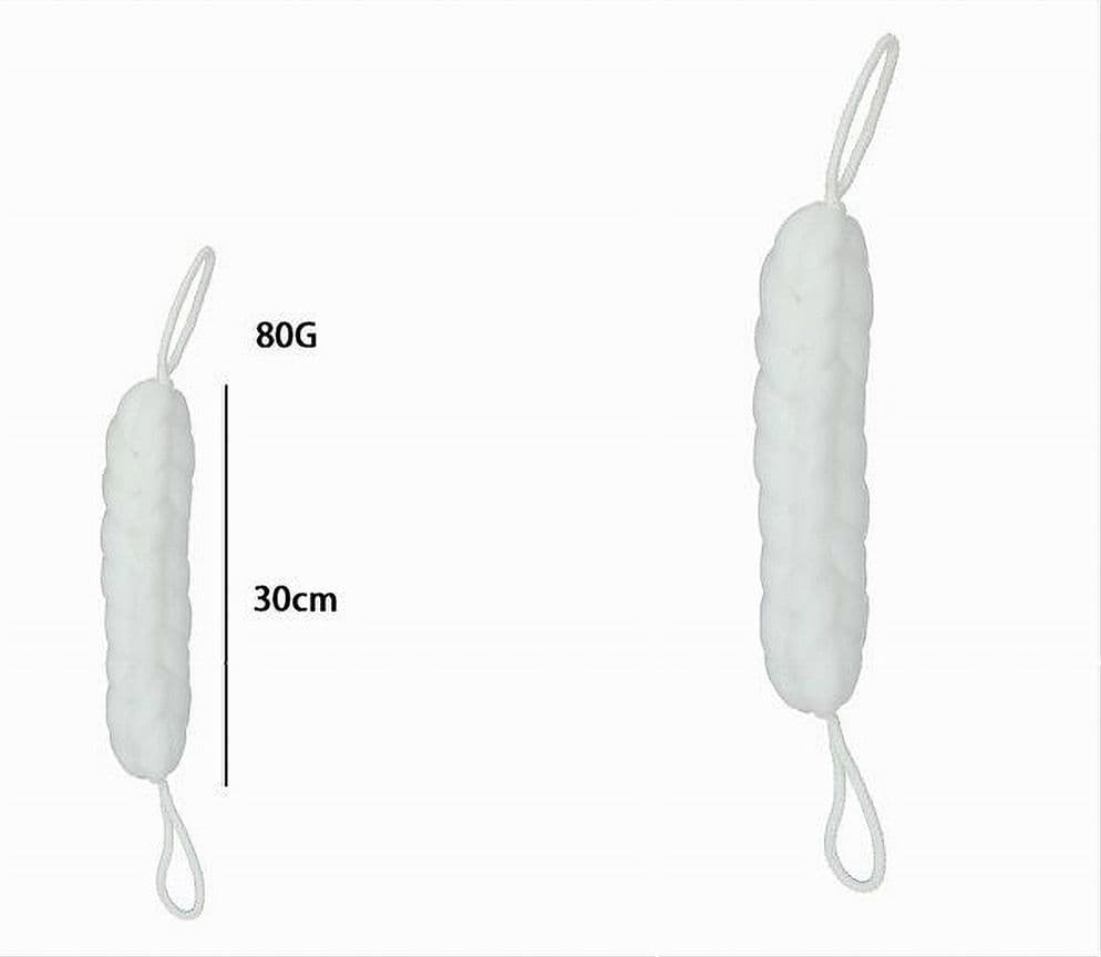 LAVASCHIENA SPUGNA RETE ESFOLIANTE BAGNO DOCCIA A TRECCIA SCRUBBER 79588 BIANCO - 2