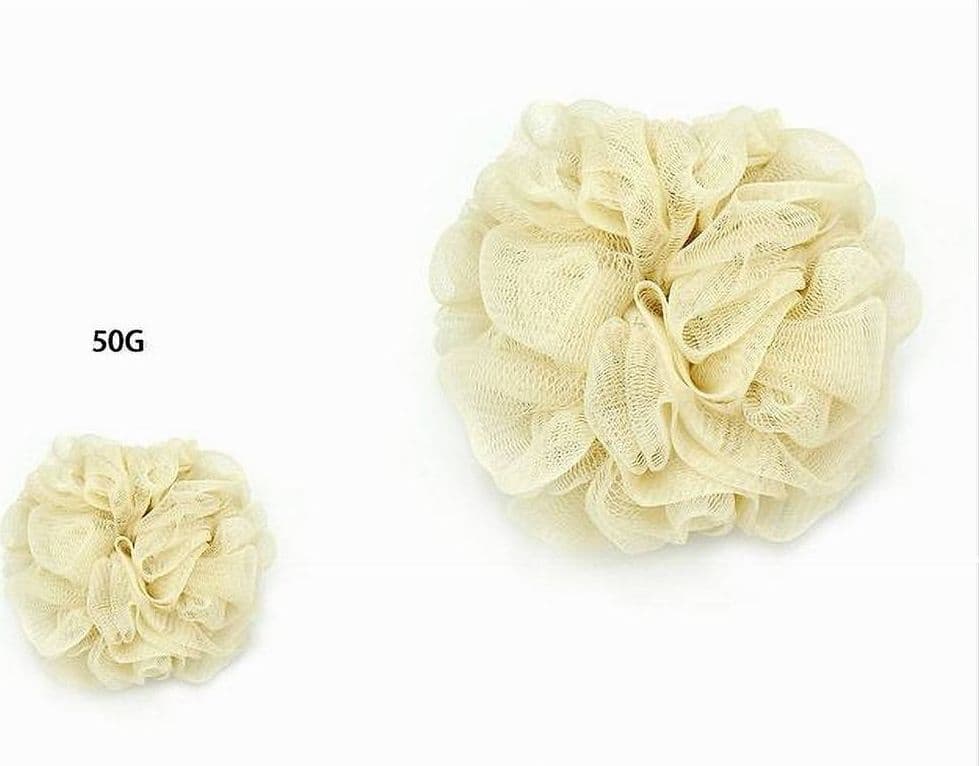 SET 2PZ SPUGNA RETE SPUGNETTA DOCCIA BAGNO ESFOLIAZIONE PELLE CORPO GIALLA 79579 - 2