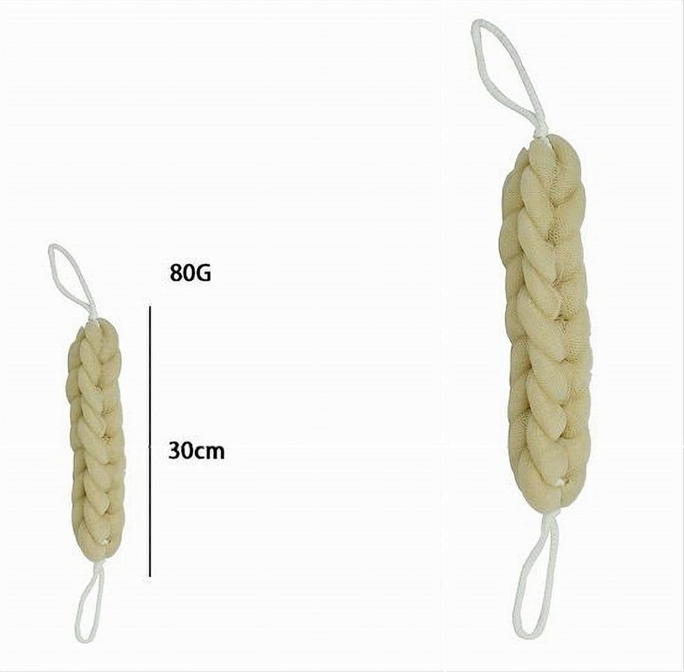 LAVASCHIENA SPUGNA RETE ESFOLIANTE BAGNO DOCCIA A TRECCIA SCRUBBER 79591 GIALLA - 2