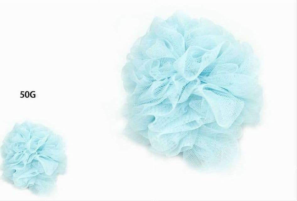 2 PZ SPUGNA A RETE SPUGNETTA DOCCIA BAGNO ESFOLIAZIONE PELLE CORPO AZZURRA 79580 - 2