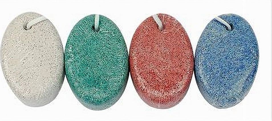 SET 3 PZ PIETRA POMICE OVALE COLORATA NATURALE CURA PIEDI CALLI CHIROPODIA 79288 - 3