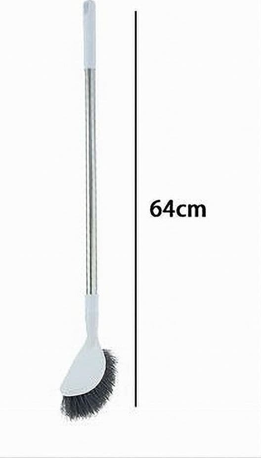 SCOPINO SPAZZOLA WC BAGNO PULIZIA PROFONDA CON MANICO LUNGO GANCIO 64 CM 87622 - 2