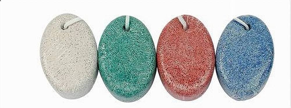 SET 3 PZ PIETRA POMICE COLORATA OVALE NATURALE CURA PIEDI CALLI CHIROPODIA 79292 - 3