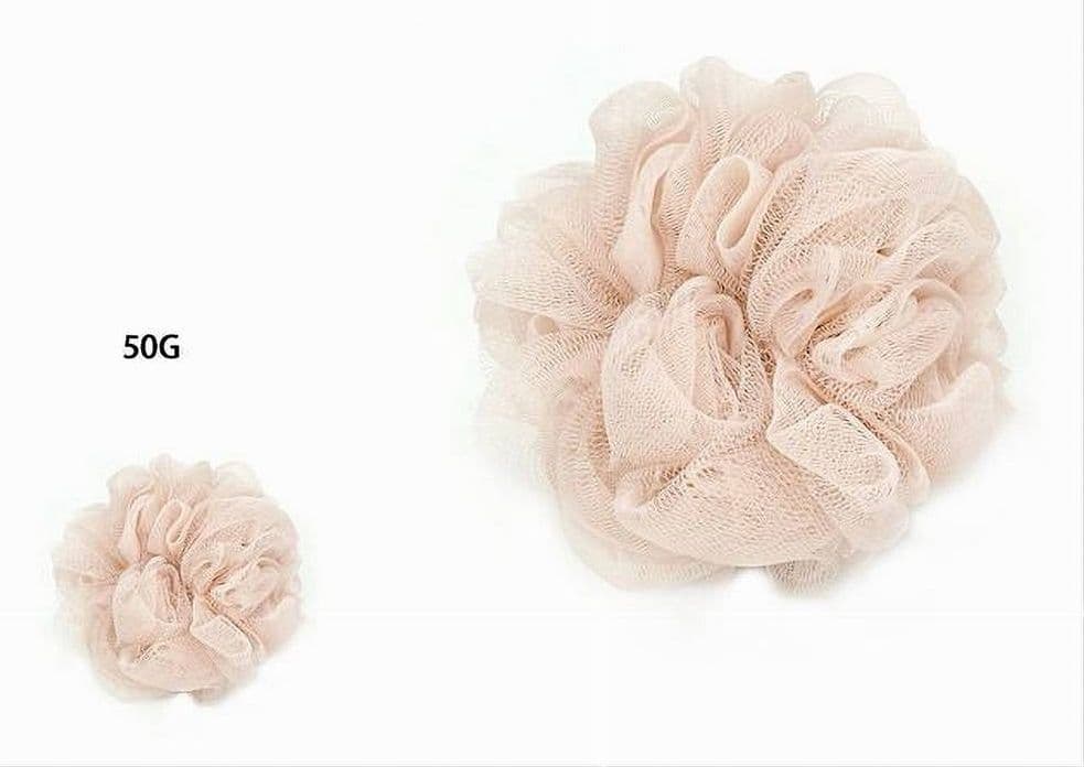 SET 2PZ SPUGNA A RETE SPUGNETTA DOCCIA BAGNO ESFOLIAZIONE PELLE CORPO ROSA 79577 - 2