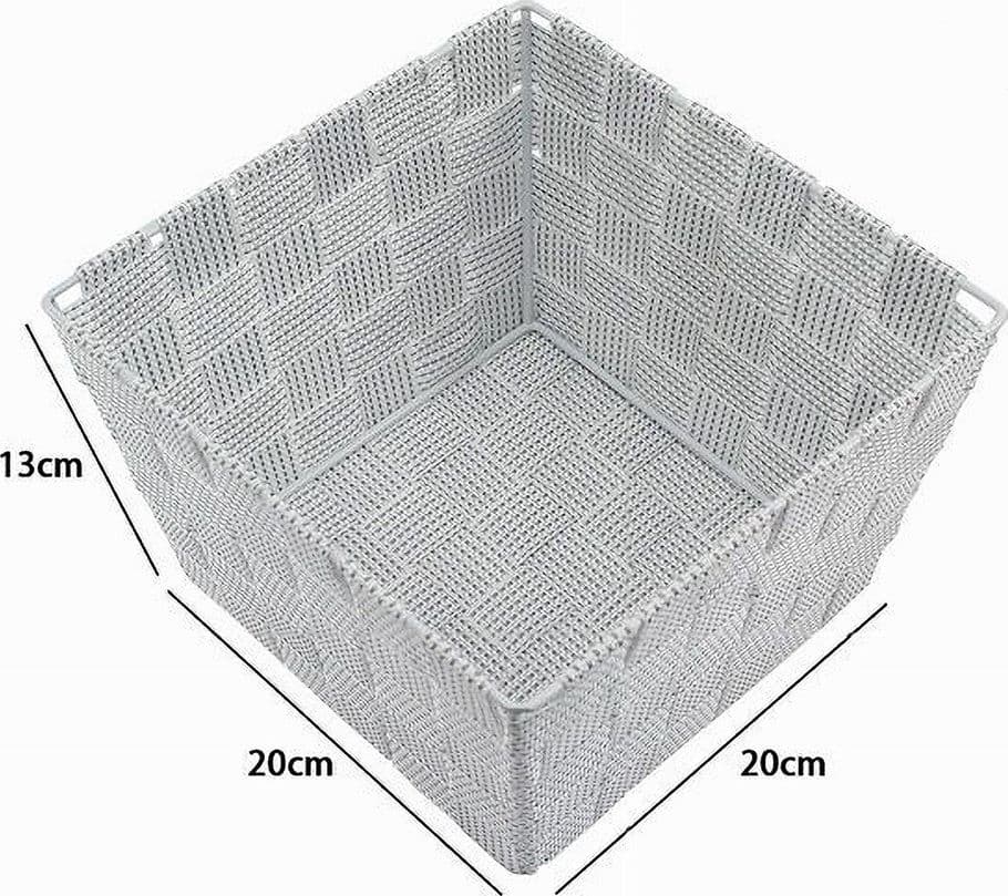 PORTA OGGETTI ORGANIZER BAGNO CAMERA CUCINA IN TESSUTO MULTIUSO 20X20X13CM 79012 - 3
