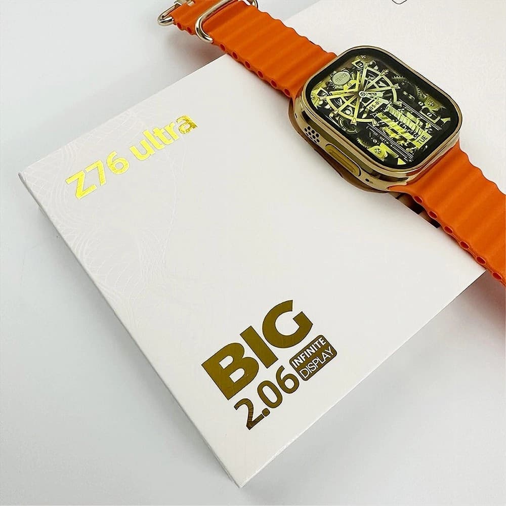 SMARTWATCH OROLOGIO INTELLIGENTE 49MM LUXURY GOLD WATCH BT5.0 WIRELESS Z76 ULTRA - 12
