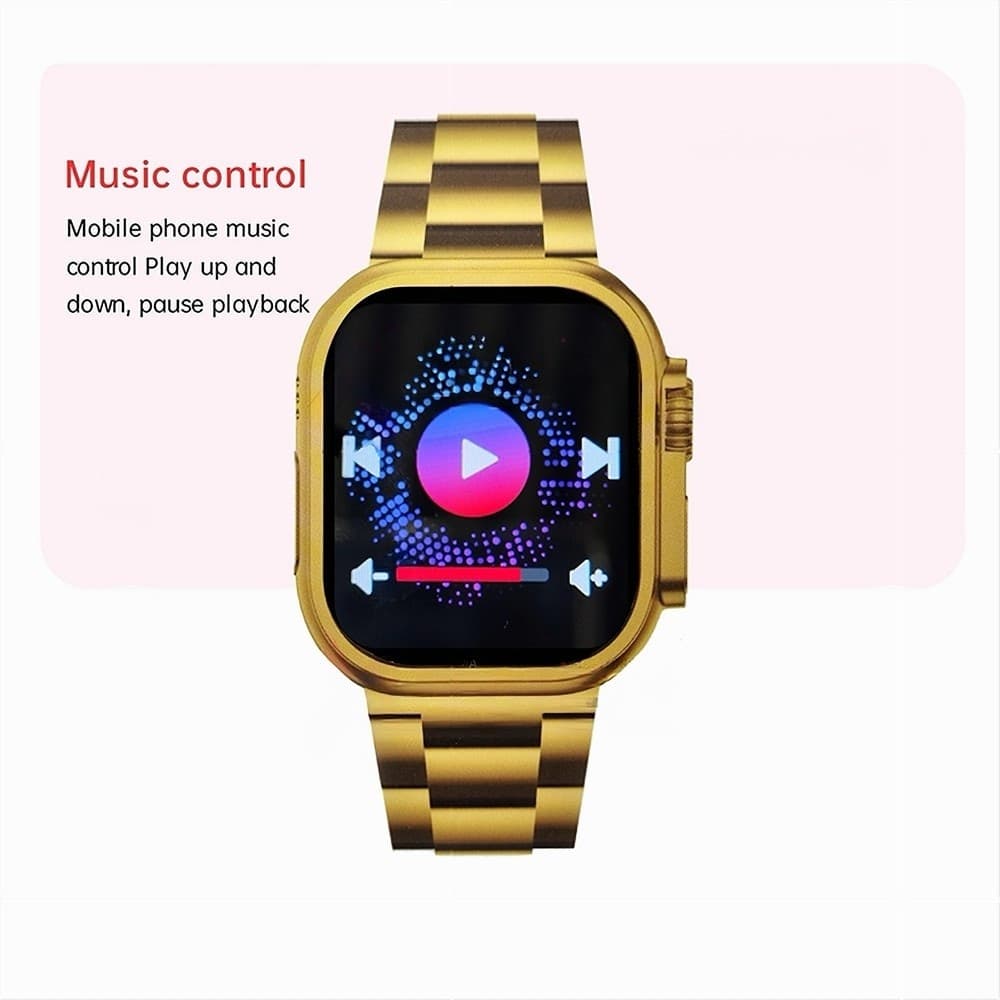 SMARTWATCH OROLOGIO INTELLIGENTE 49MM LUXURY GOLD WATCH BT5.0 WIRELESS Z76 ULTRA - 10