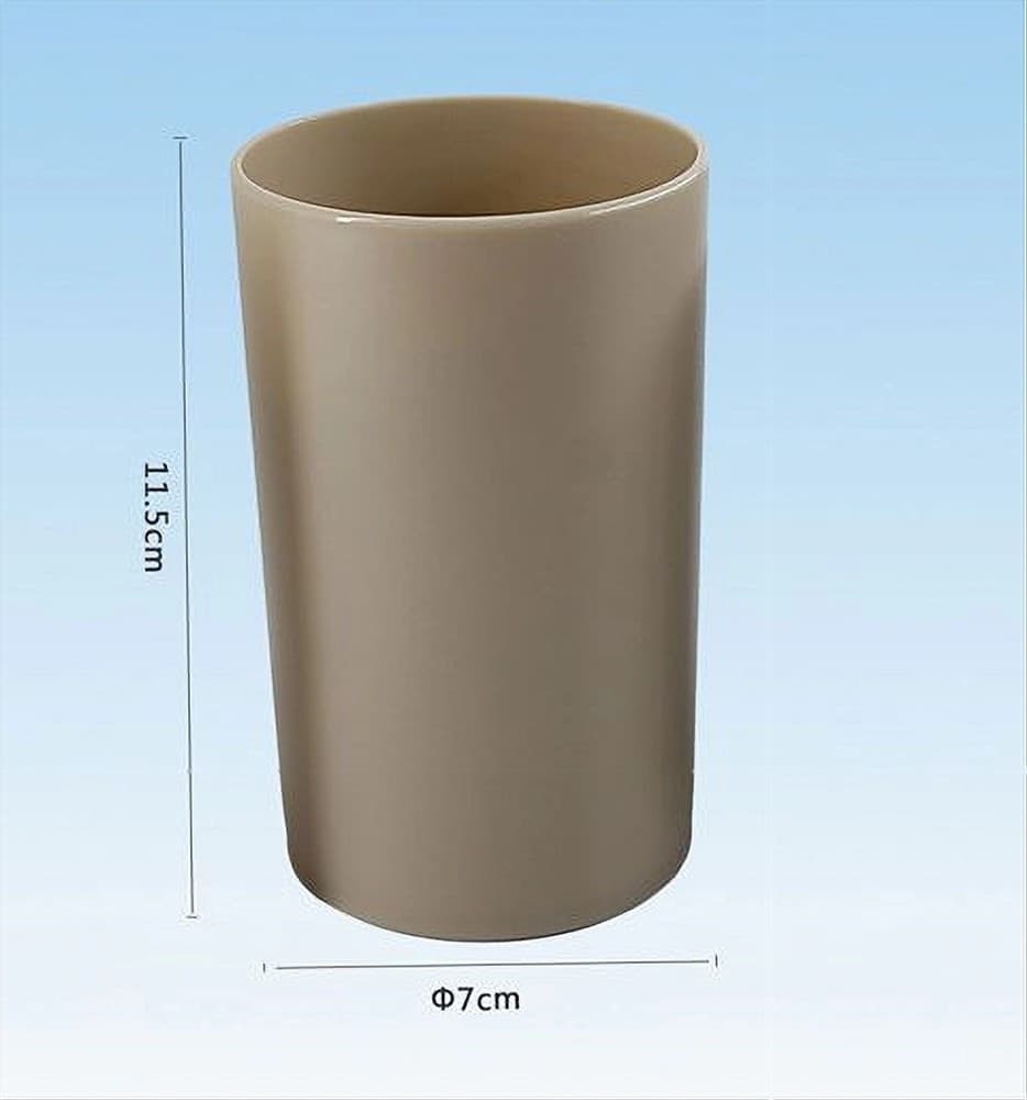 BICCHIERE PORTA SPAZZOLINI DENTIFRICIO ACCESSORIO ARREDO DA BAGNO 7X11.5CM 52390 - 2