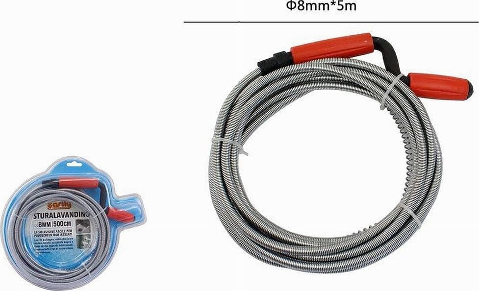 STURALAVANDINO MOLLA STURATUBI SCARICHI SPIRALE PER DISINTASARE TUBI 5 MT 59948 - 3