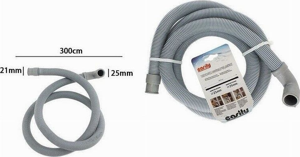 TUBO DI SCARICO UNIVERSALE PER LAVATRICE LAVASTOVIGLIE DA 300 CM CORRUGATO 59056 - 3