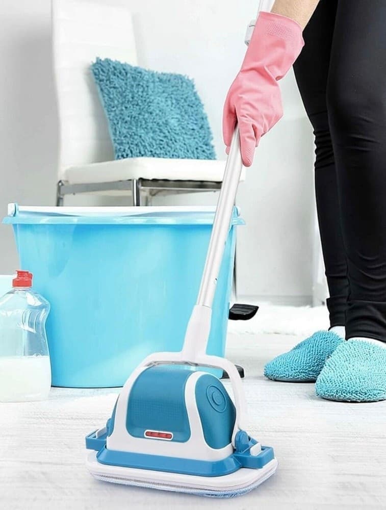 MOCIO ELETTRICO SENZA FILI RICARICABILE PER LA PULIZIA CASA PAVIMENTI ERGONOMICO - 11