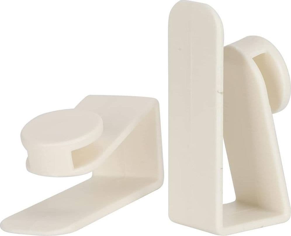 SET 2PZ GANCI PER PORTA ARMADIO PORTATILI PER APPENDERE OGGETTI CASA BIANCO 87359 - 11