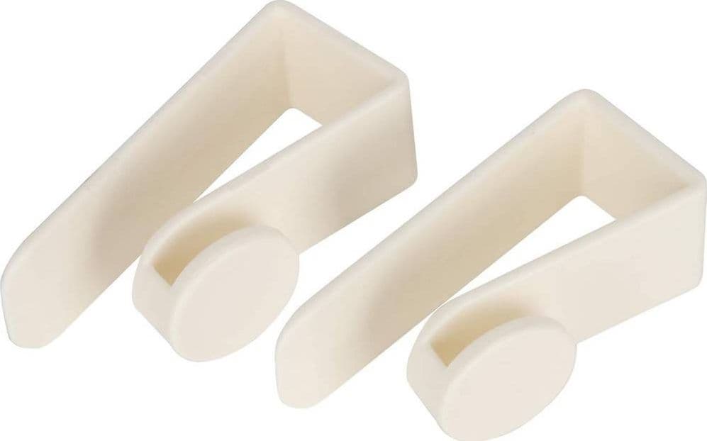 SET 2PZ GANCI PER PORTA ARMADIO PORTATILI PER APPENDERE OGGETTI CASA BIANCO 87359 - 9