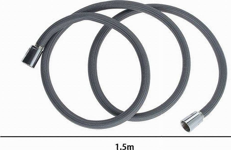 TUBO PER DOCCIA FLESSIBILE 1.5METRI GRIGIO 150CM BAGNO LACCIO DOCCETTA BOX 87284 - 2