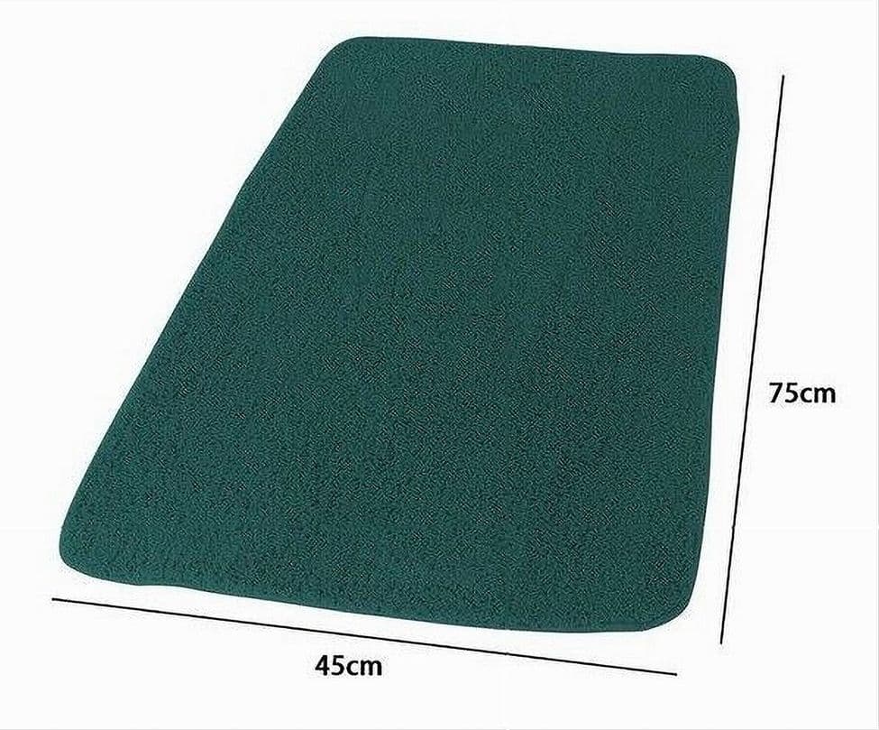 TAPPETO TAPPETINO IN TESSUTO PER ARREDO BAGNO CASA 45 X 75 CM COLORE VERDE 69990 - 2