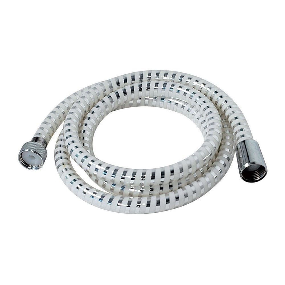 TUBO LACCIO FLESSIBILE DOCCIA BIFLEX CROMO BIANCO UNIVERSALE LUNGHEZZA 2MT 69226 - 3