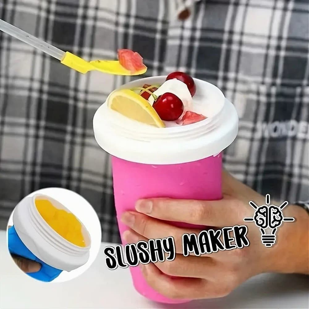 TAZZA 300 ML DA SPREMERE GELATIERA SURGELATA IN SILICONE GRANITE FRULLATI FRAPPÈ - 10