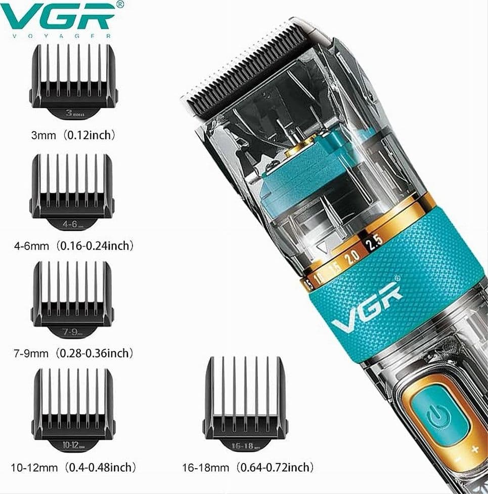 Tagliacapelli Professionale VGR V-695 – Trimmer Barber, Rasoio e Regolabarba - 9