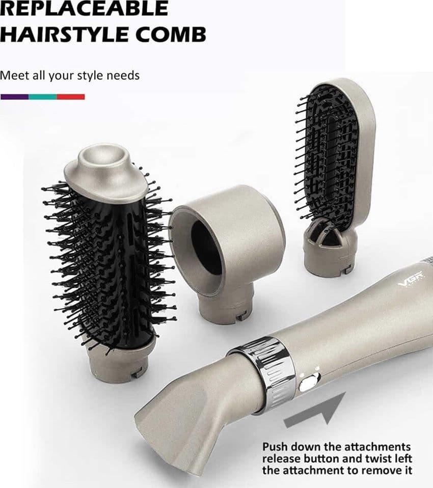 Spazzola Aria Calda VGR V-493 Styler 4in1 Ionico Professionale Parrucchiere - 9