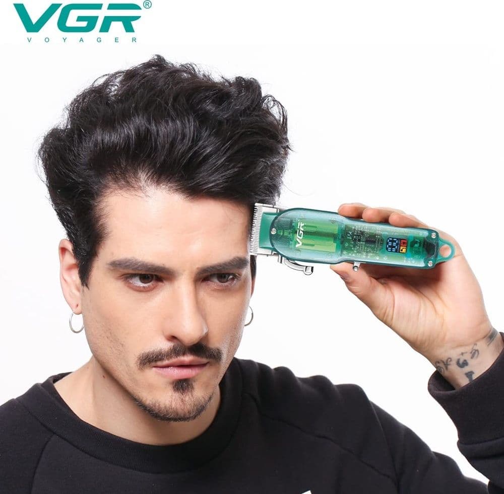 Tagliacapelli Professionale VGR V-660 | Rasoio Clipper Barber Uomo USB - 11