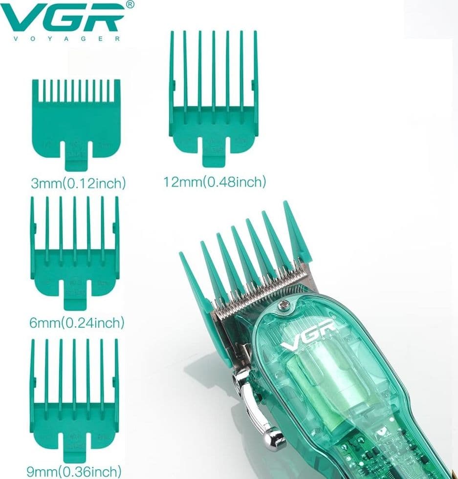 Tagliacapelli Professionale VGR V-660 | Rasoio Clipper Barber Uomo USB - 13
