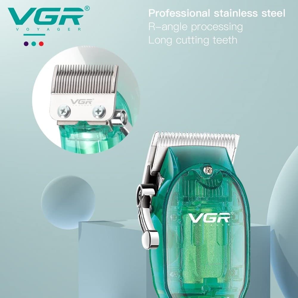 Tagliacapelli Professionale VGR V-660 | Rasoio Clipper Barber Uomo USB - 10
