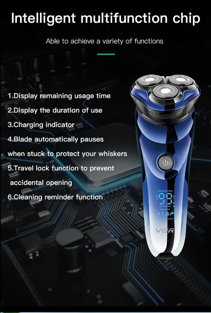 Tagliacapelli professionale Shaver VGR V-305 – Rasoio elettrico e trimmer barber - 14