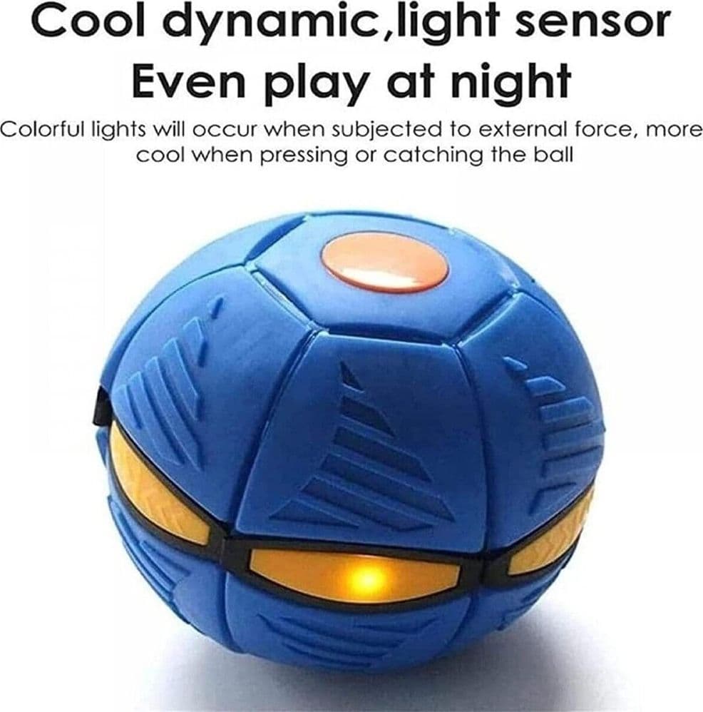 PALLA MAGICA VOLANTE SI TRASFORMA IN FRISBEE CON LUCE LED PER BAMBINI ANIMALI - 12