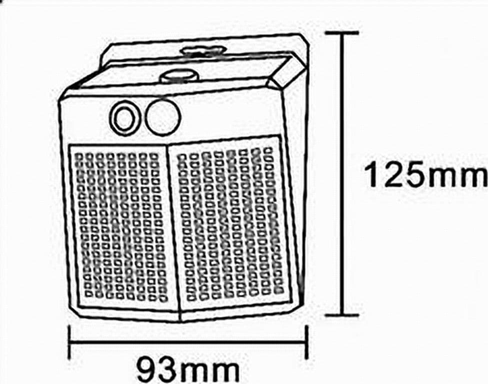 APPLIQUE FARETTO SOLARE DA ESTERNO CON PANNELLO SENSORE LUCE 6500K IP65 SW2012-F - 4