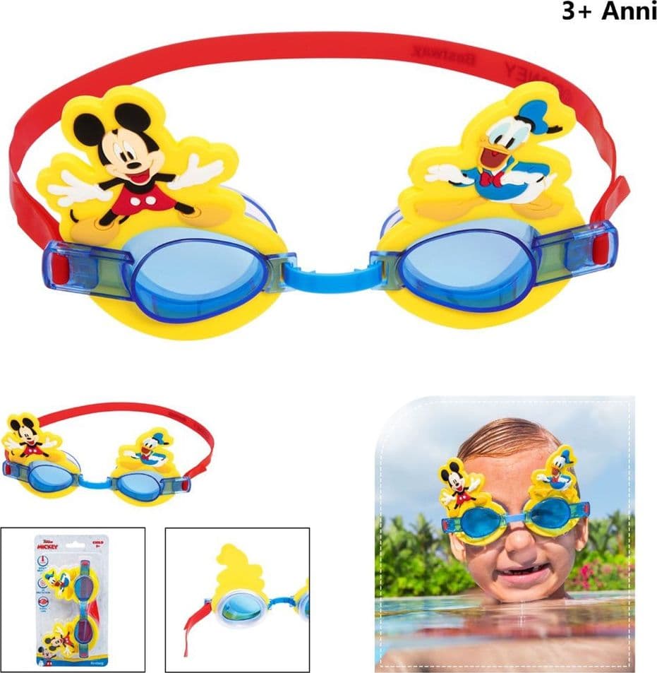 OCCHIALINI DISNEY TOPOLINO E PAPERINO PER BAMBINI NUOTO PISCINA MARE ESTATE - 6