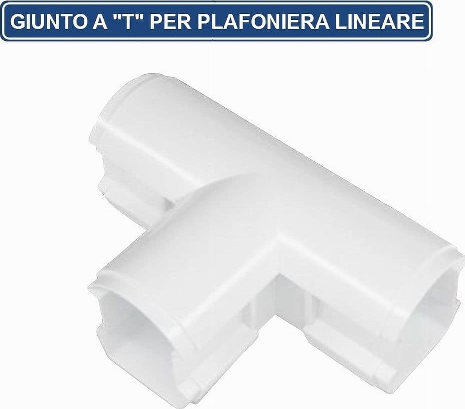 CONNETTORE GIUNTO A T PER CONNESSIONI PLAFONIERE LINEARI RACCORDABILI YL20-T - 3